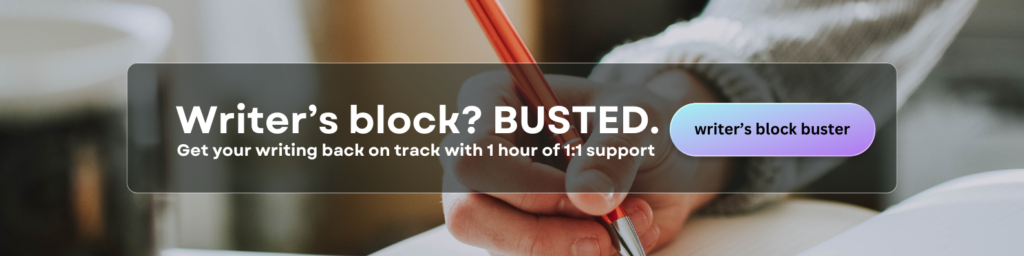 writer's block buster ad