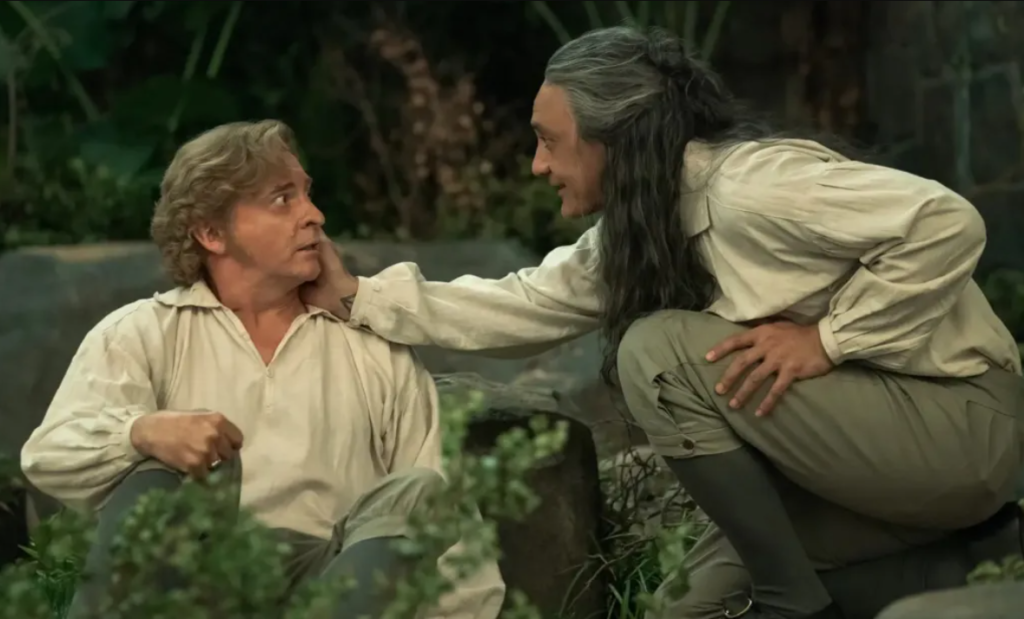 Our Flag Means Death - Ed and Stede on the beach in Barbados S1 Ep9 Act of Grace.png