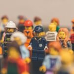 a group of assorted lego characters