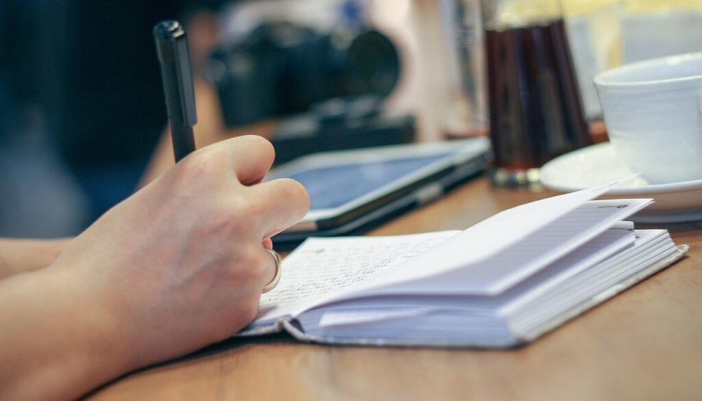 hand, write, pen