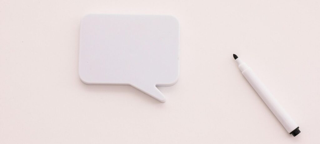 A Marker and a Thought Bubble