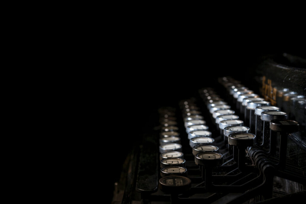ominous typewriter