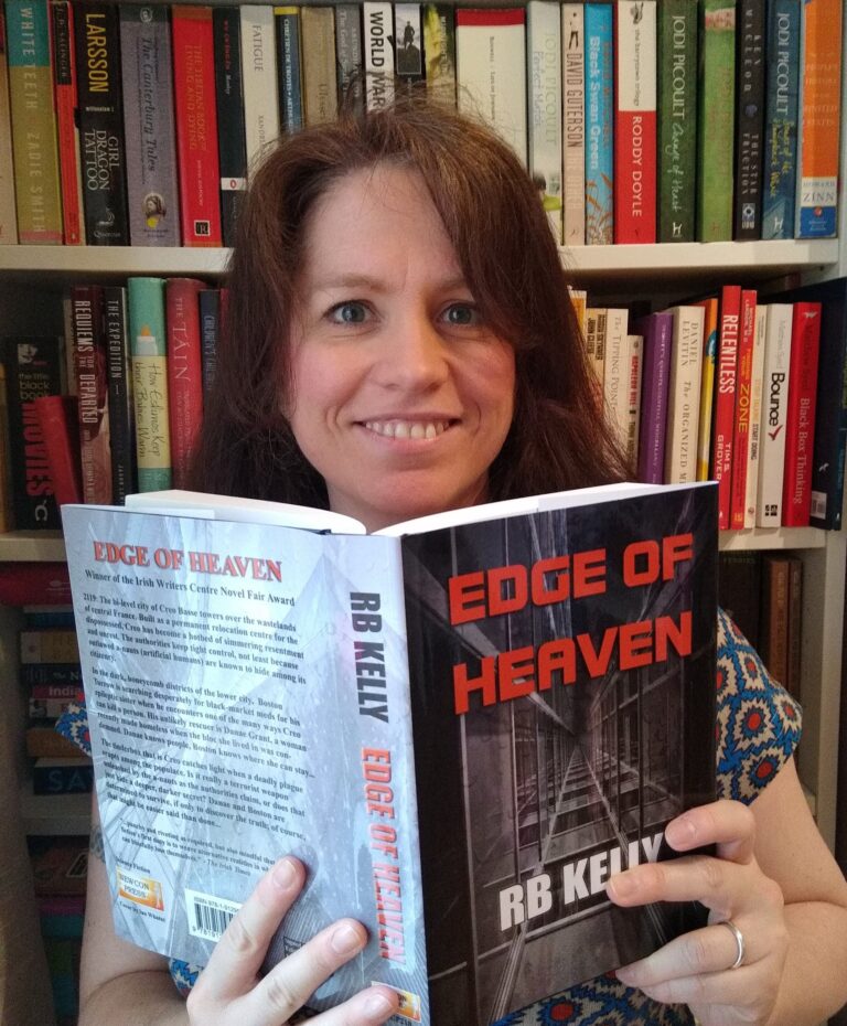 Author RB Kelly with Edge of Heaven