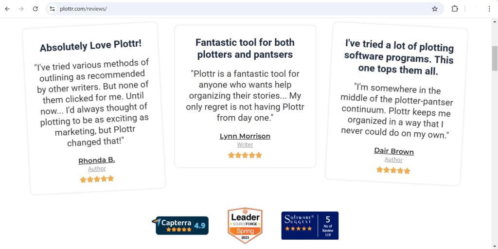 plottr, review, writing tool