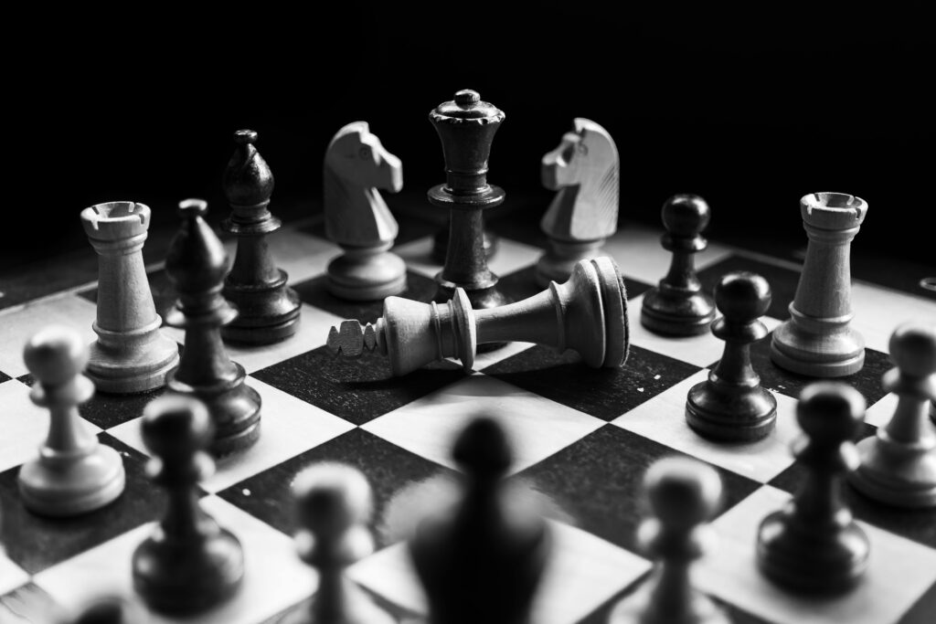 Checkmate on a chess board