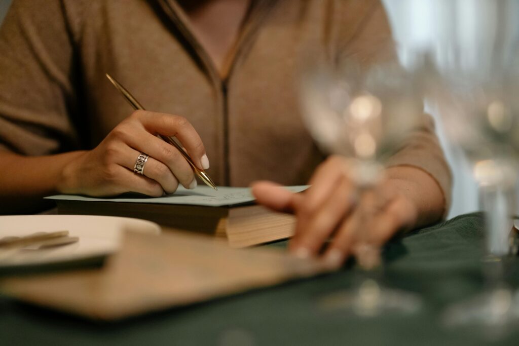 writer editing their work