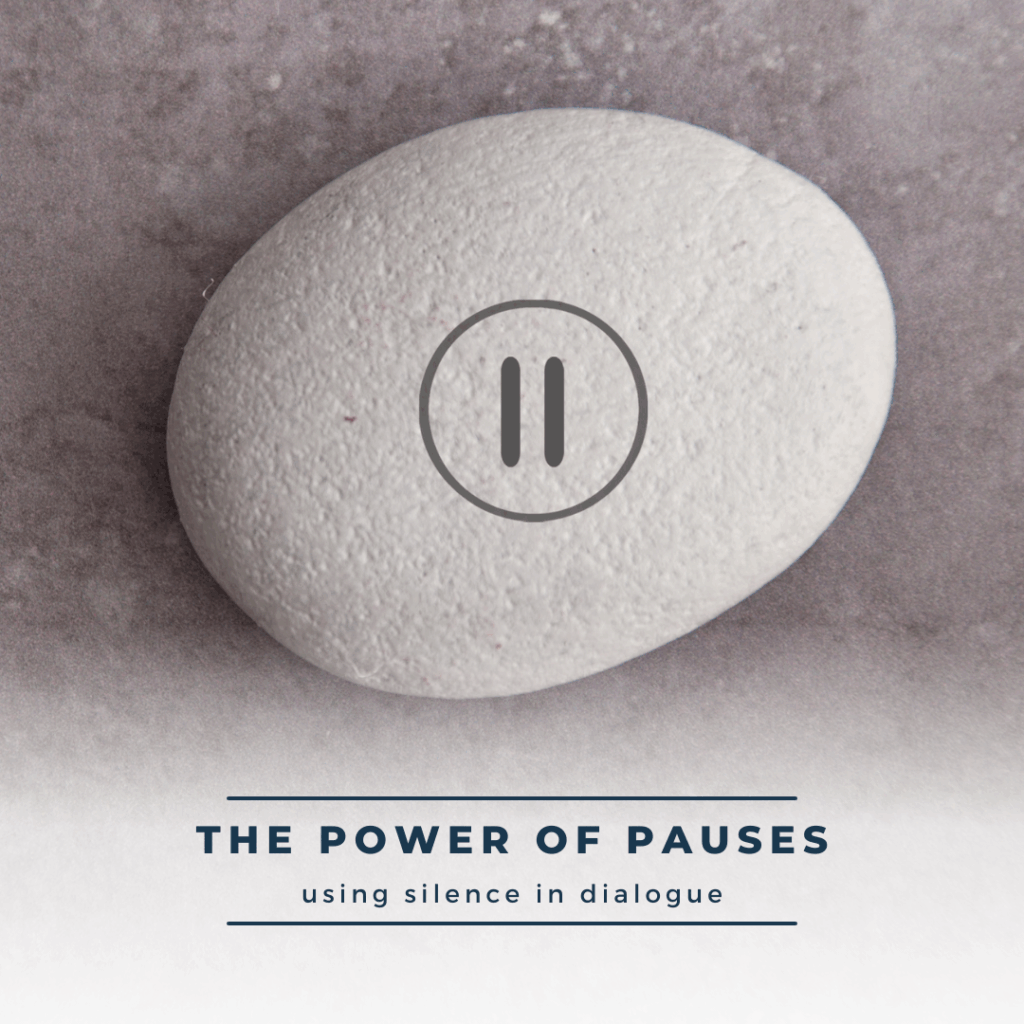 how to use silence in dialogue